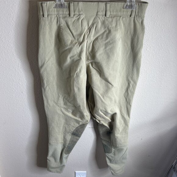 ARIAT Sport Women’s Breeches Pants 30R Biege Horse Riding Equestrian Side Zip - Picture 9 of 15